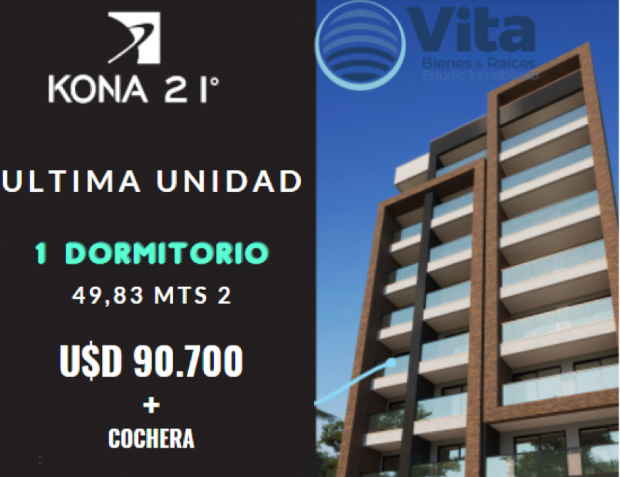 DEPARTAMENTO EN VENTA 1 DORMITORIO/COCHERA