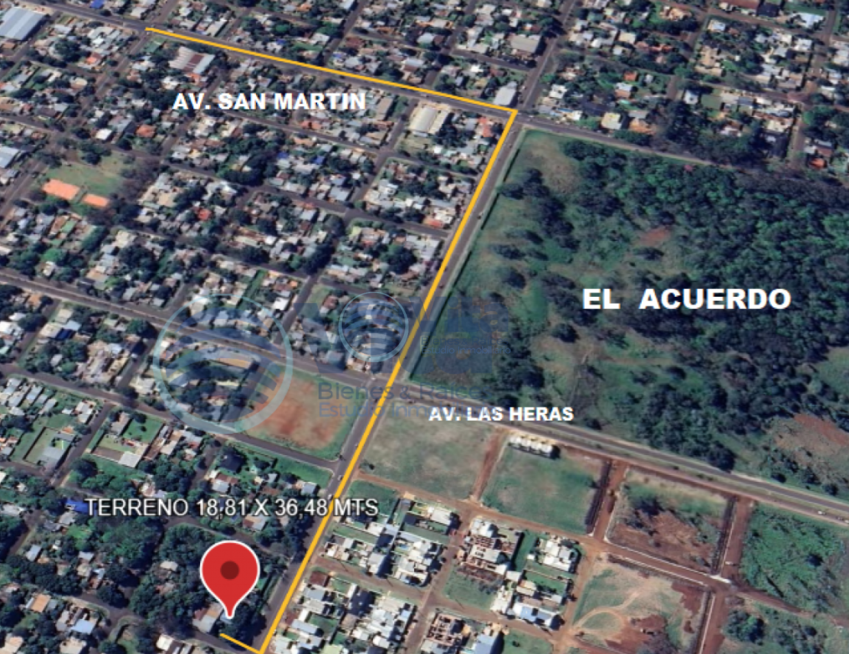 TERRENO EN VENTA -  Z/BUSTAMANTE Y AGUADO -GRAN LOTE  692M2  YVYRA  PYTA