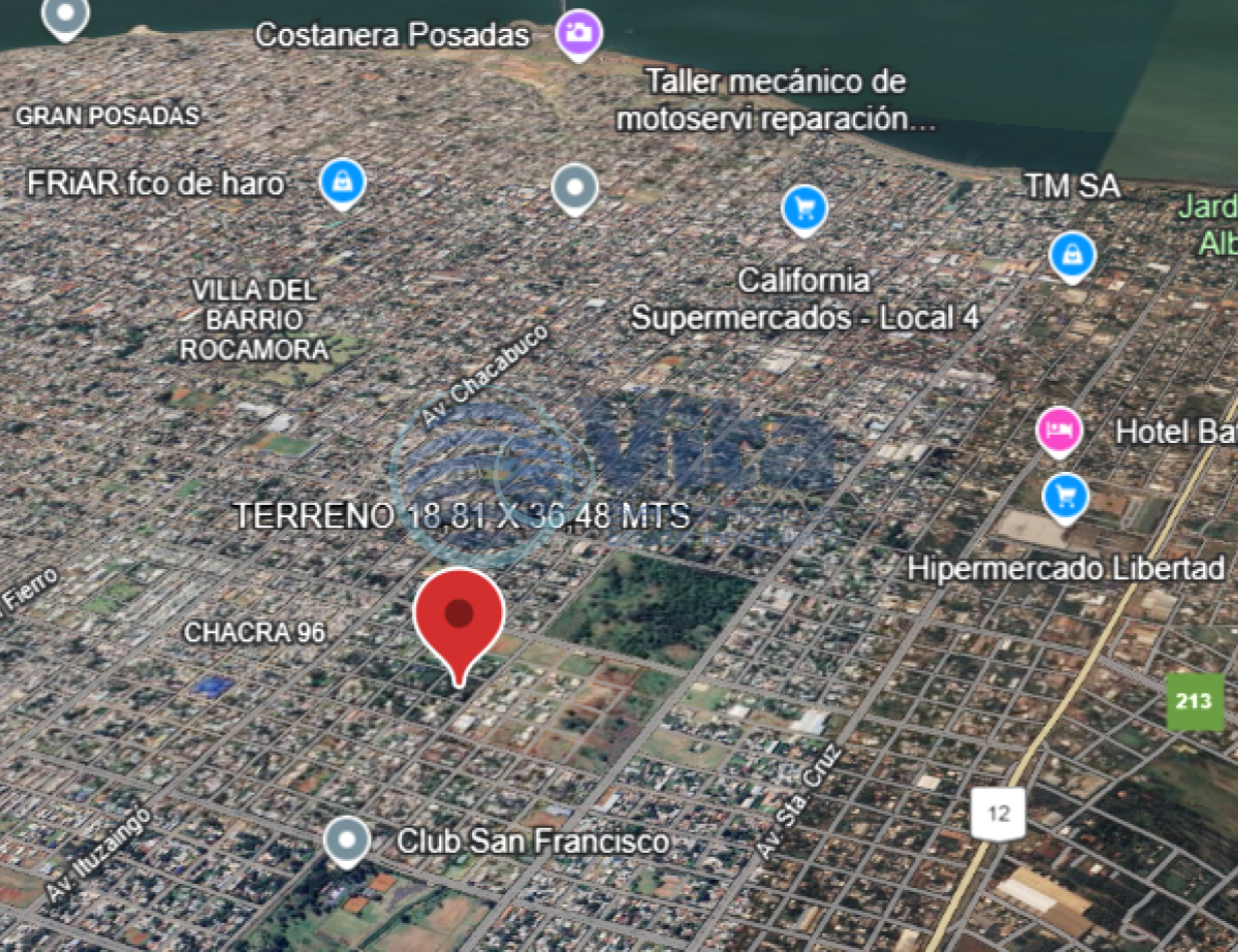 TERRENO EN VENTA -  Z/BUSTAMANTE Y AGUADO -GRAN LOTE  692M2  YVYRA  PYTA