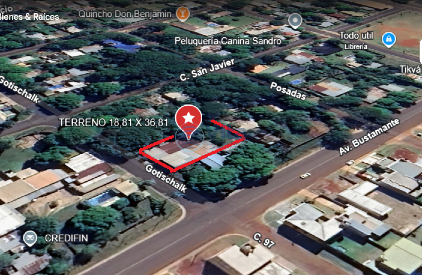 TERRENO EN VENTA -  Z/AV. BUSTAMANTE Y GOTISCHALK -GRAN LOTE  692 M2  YVYRA  PYTA