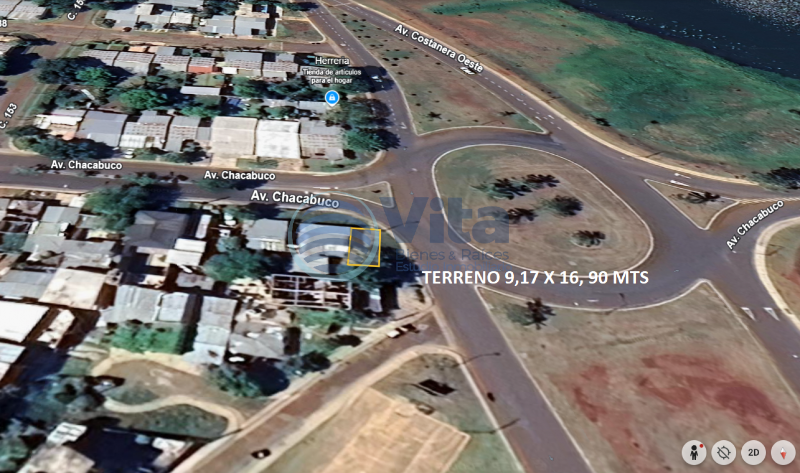 TERRENO EN VENTA COSTANERA OESTE Y AV. CHACABUCO