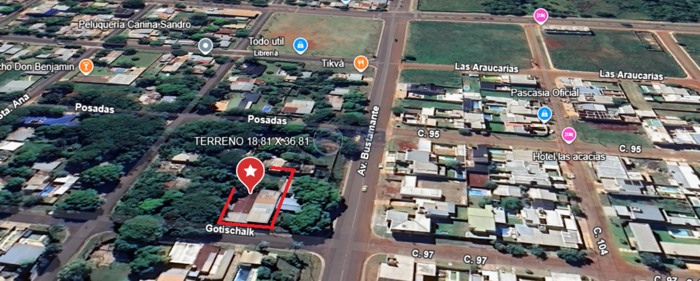 TERRENO EN VENTA -  Z/AV. BUSTAMANTE Y GOTISCHALK -GRAN LOTE  692 M2  YVYRA  PYTA