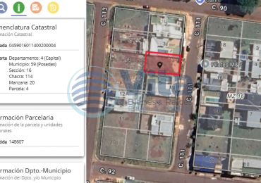 TERRENO EN VENTA Z/AV. BRAULIO ARECO(115) Y AV. ITUZAINGO